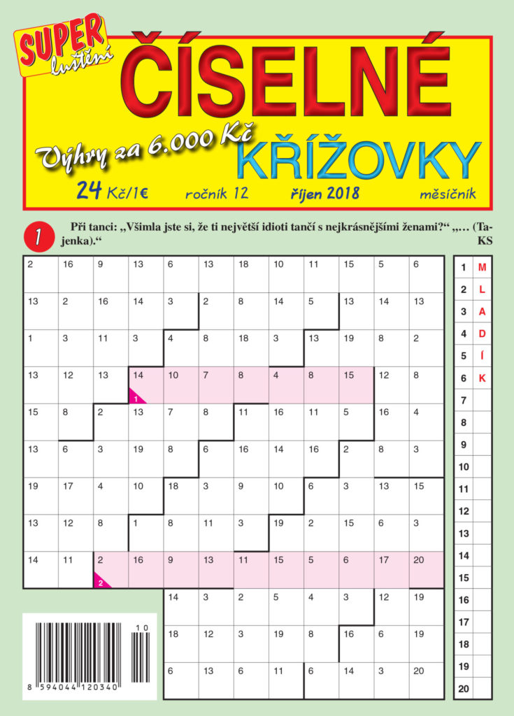 Číselné křížovky Super Luštění