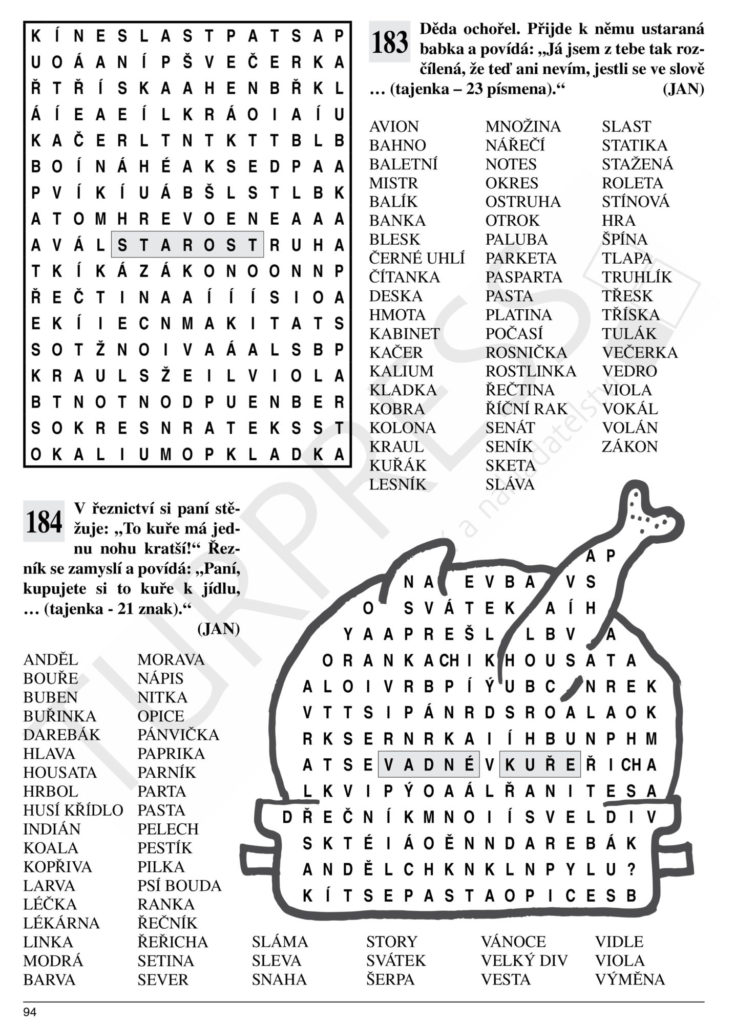 253 osmisměrky Turpress super luštění