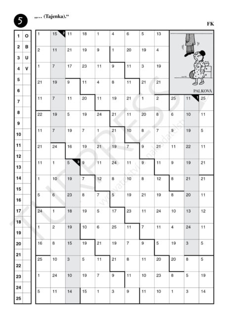 Kniha číselné křížovky od Turpressu Super Luštění