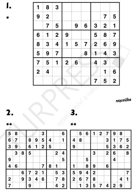 Rodinné výherní SUDOKU Turpress Super luštění