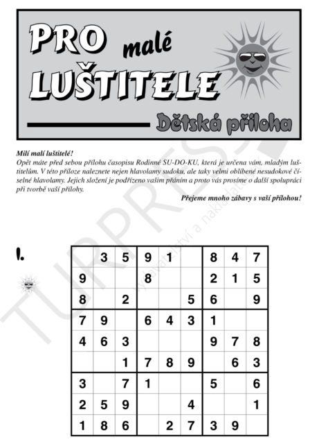 Rodinné výherní SUDOKU Turpress Super luštění