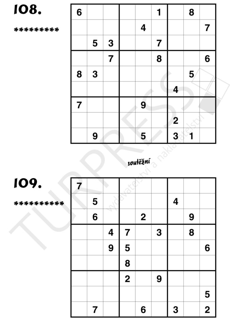 Výherní SUDOKU Turpress Super luštění