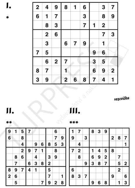 Výherní SUDOKU Turpress Super luštění