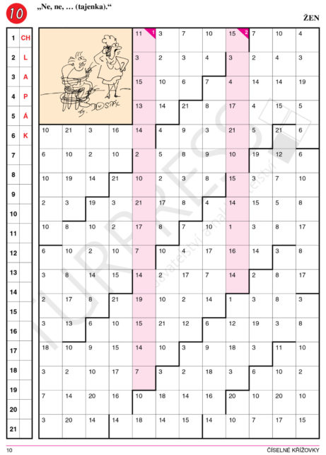 Číselné křížovky SUPER LUŠTĚNÍ