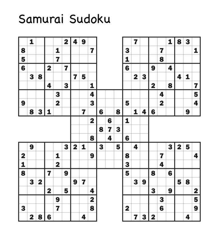 Samurai sudoku Turpress