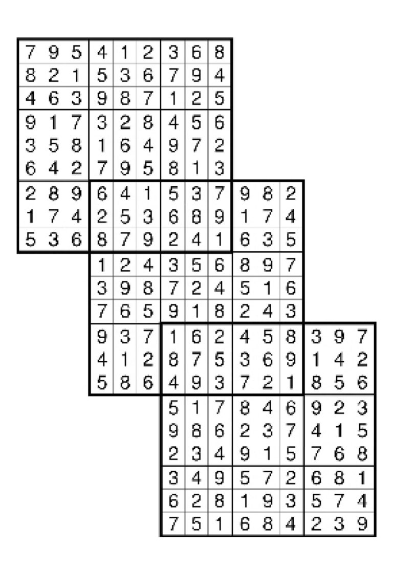 Vyluštěné multisudoku vydavatelství Turpress