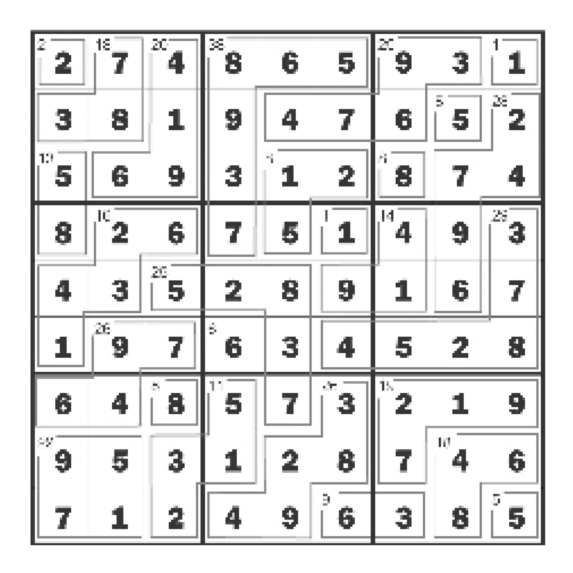 Vyluštěný Sumdoku útvar Turpress