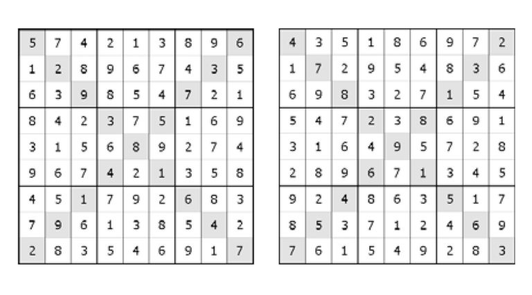 Vyluštěné Diagonální SUDOKU Turpress