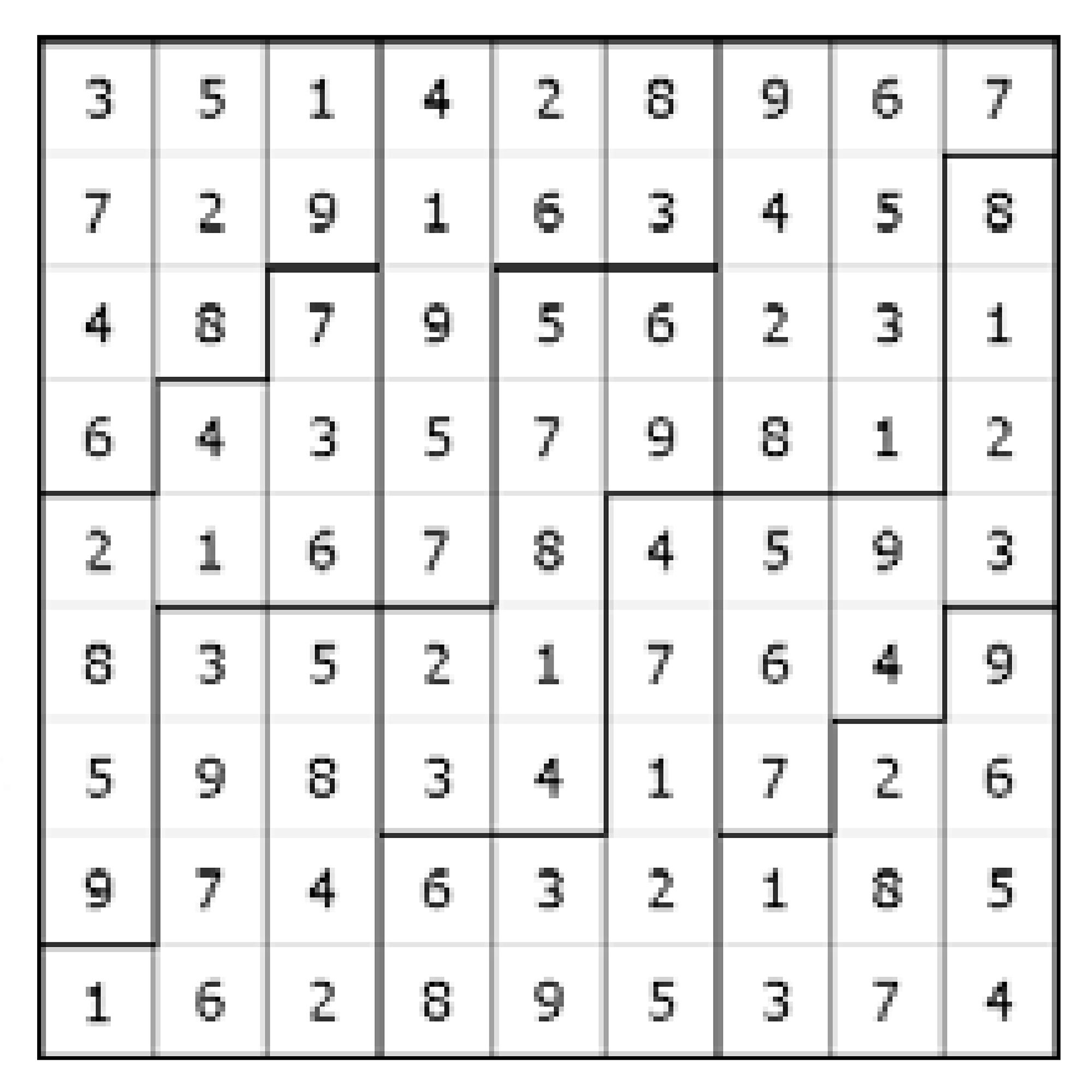 Vyluštěné nepravidelné sudoku vydavatelství Turpress