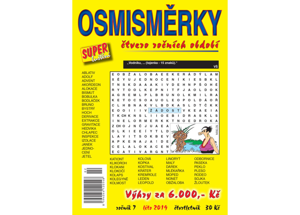 Osmisměrky čtvero roční období