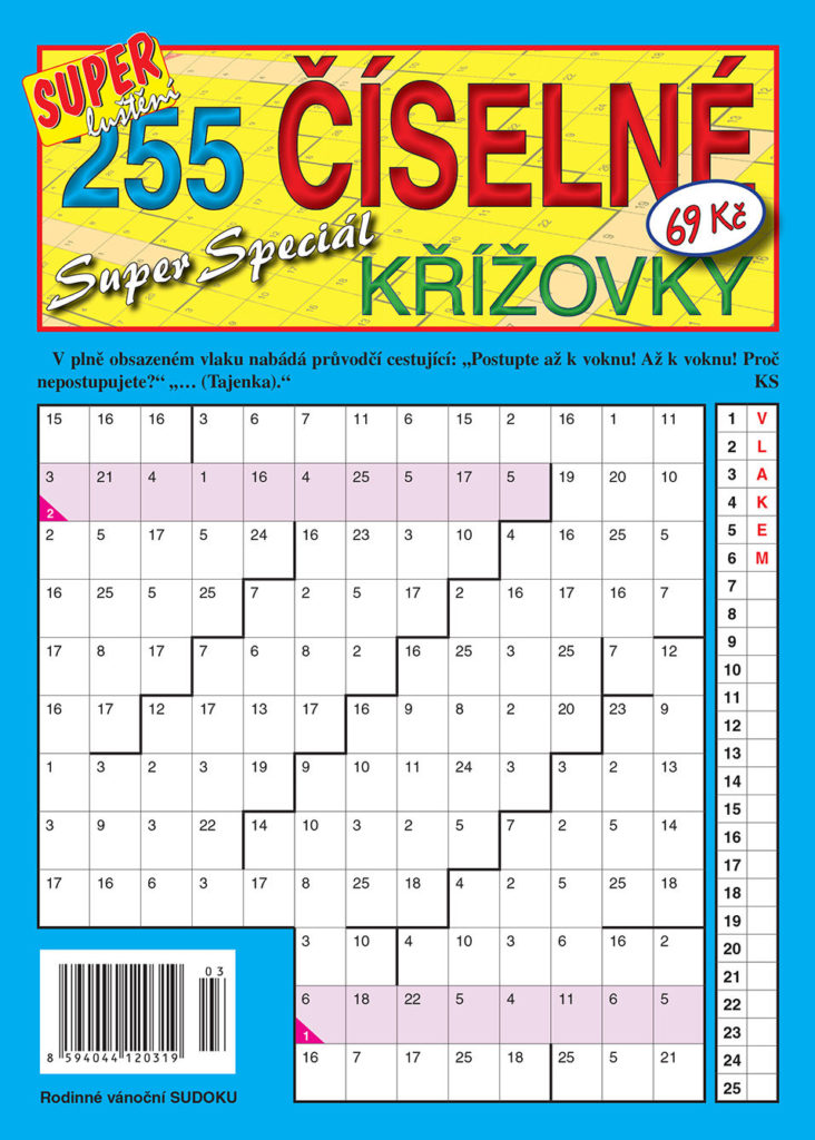 255 číselné křížovky