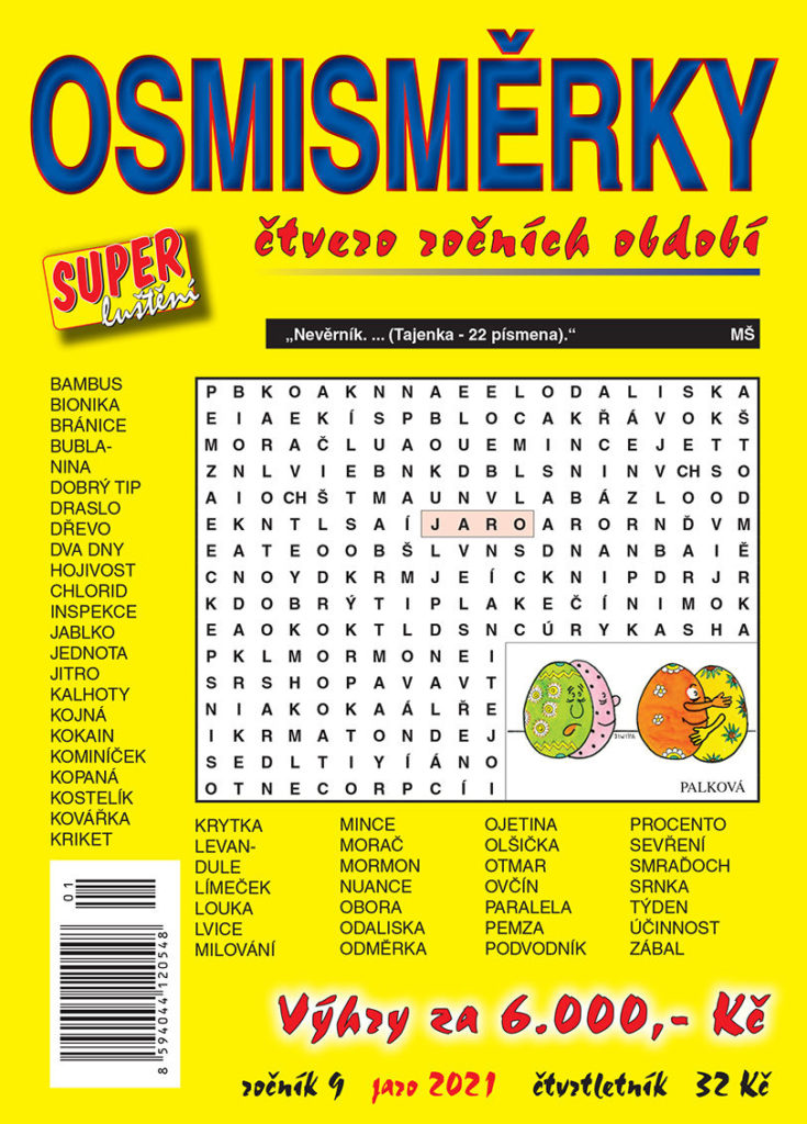 Osmisměrky čtvero roční období