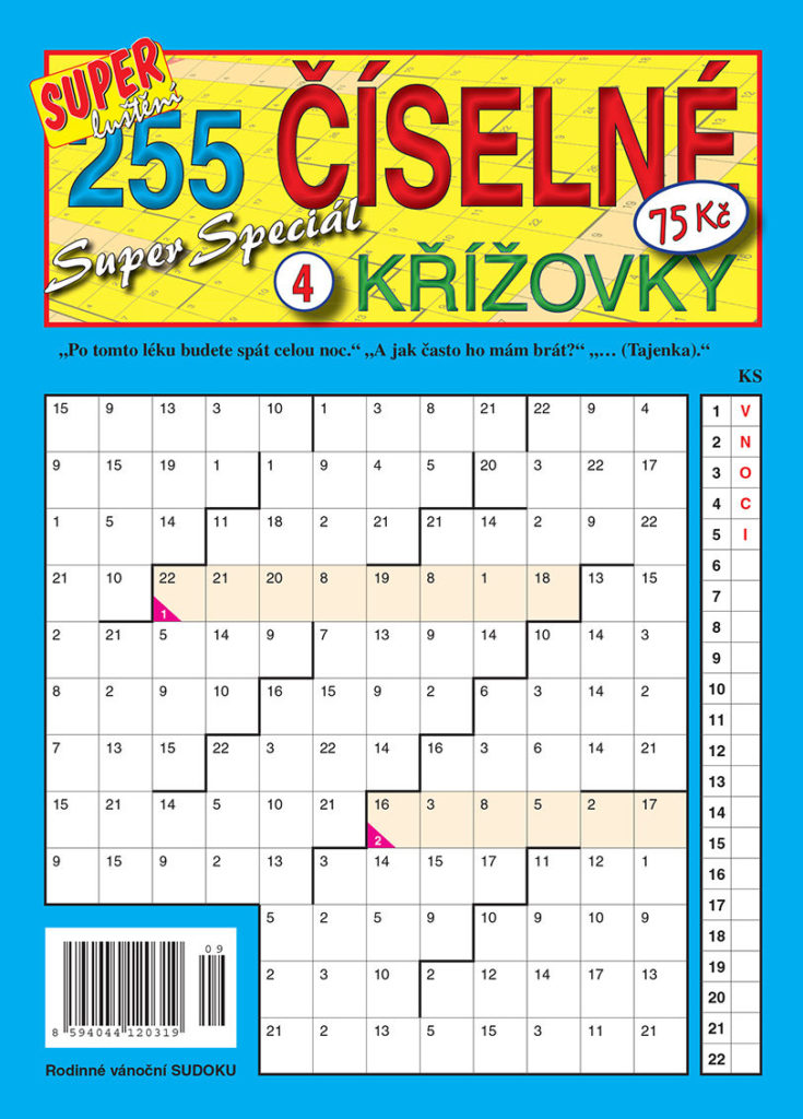 255 číselné křížovky