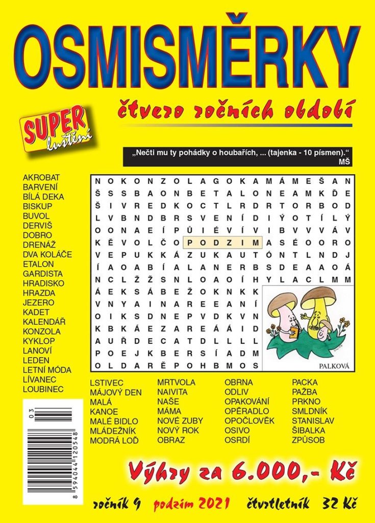 Osmisměrky čtvero roční období