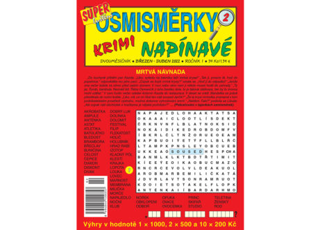 Osmisměrky krimi napínavé