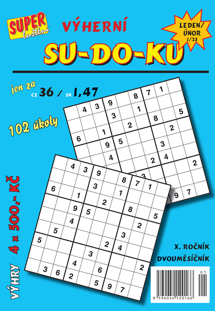 Výherní SUDOKU 