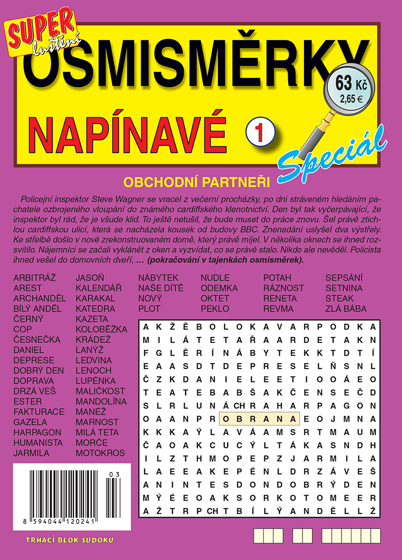 Napínavé osmisměrky-speciál Turpress 2023