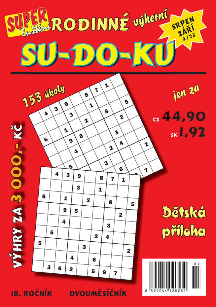 Rodinné výherní SUDOKU 