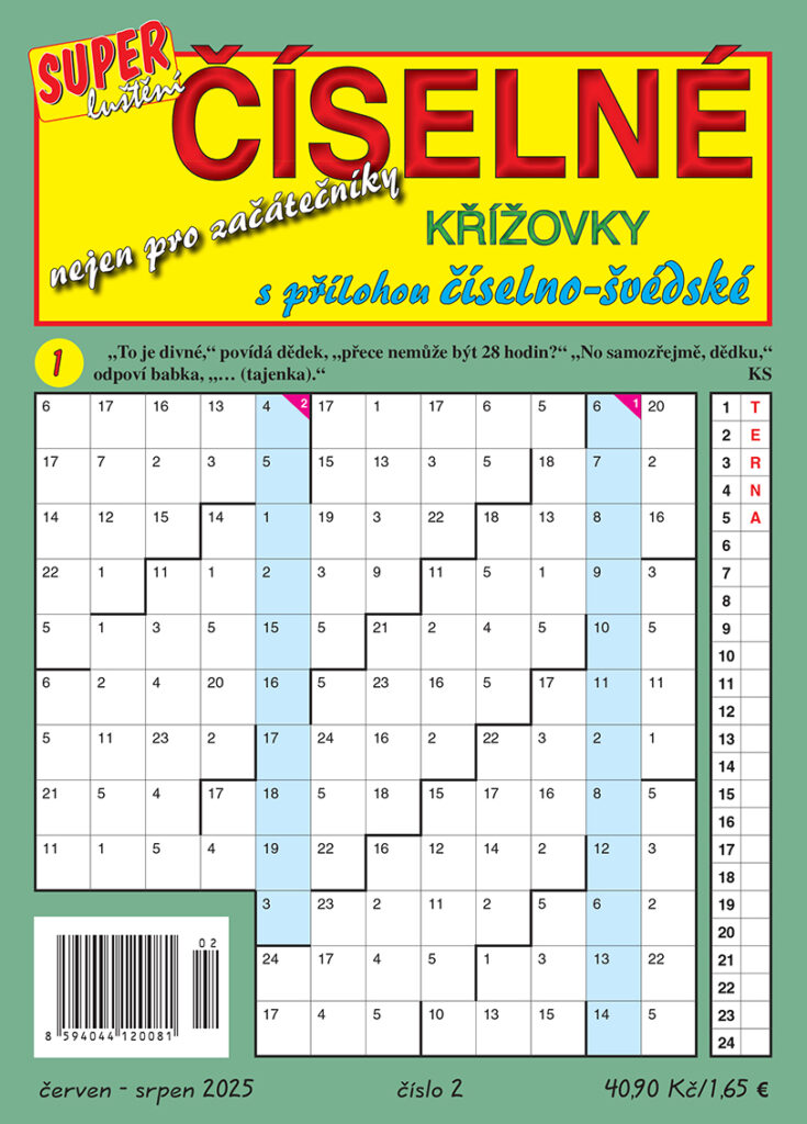 Číselné křížovky s přílohou Turpress 2025 Super luštění