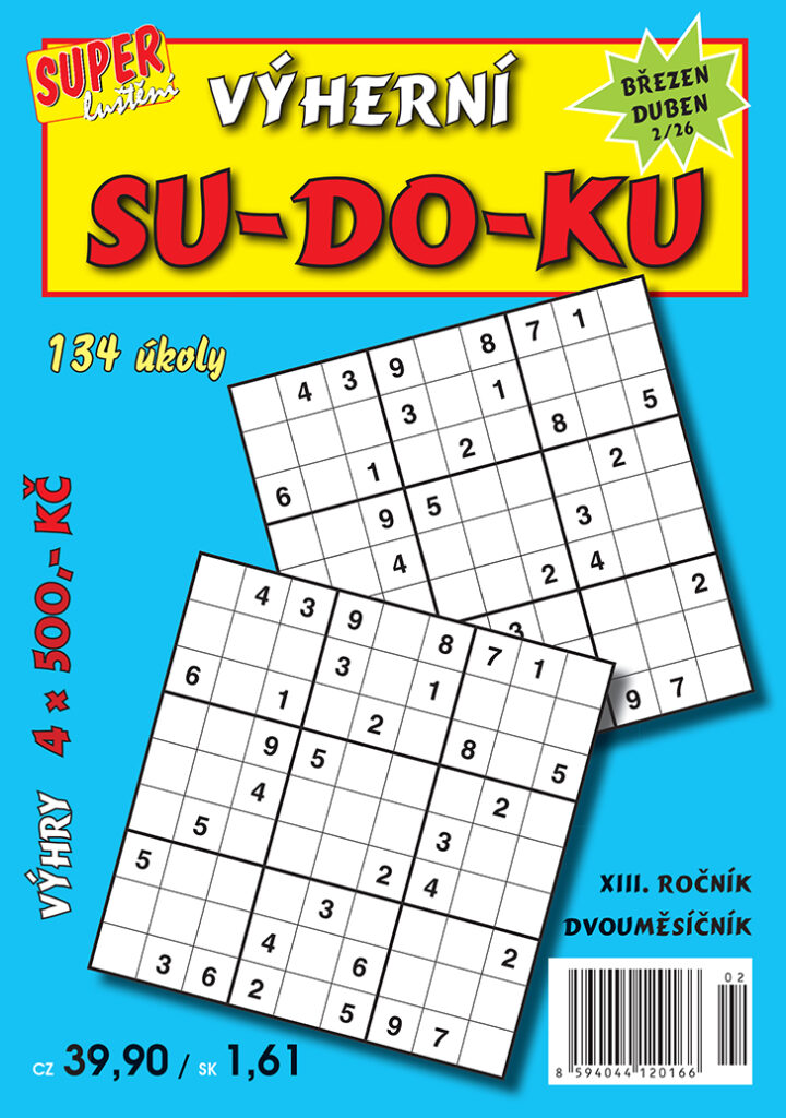 Výherní SUDOKU 