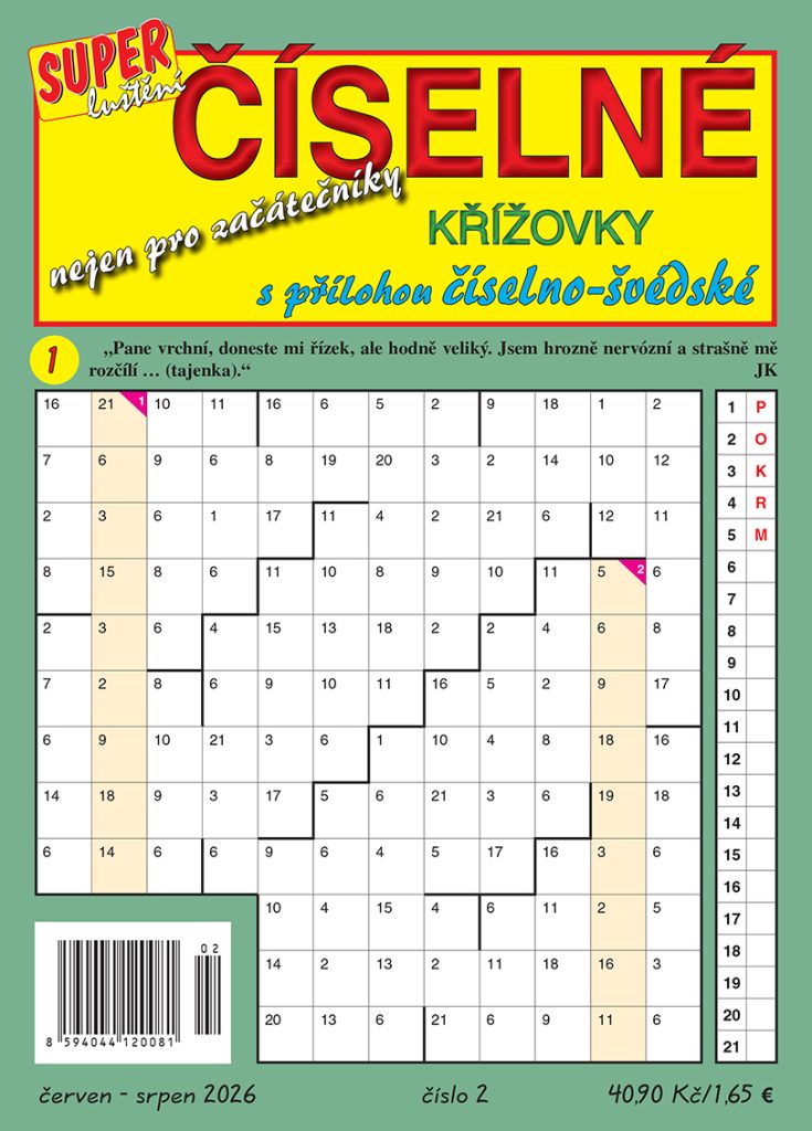 Číselné křížovky s&nbsp;přílohou Turpress Super luštění 2026